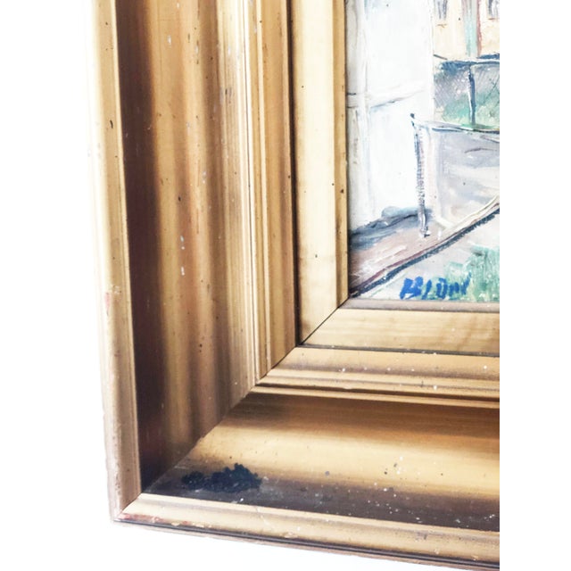 Vintage Original Cottage Oil Painting: Framed Countryside Wall Art For Sale - Image 6 of 11