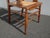 Vintage Oak Cane French Country Arm Chair W Tapestry Backrest Fabric For Sale - Image 9 of 12