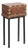 Vintage Anglo-Indian Teak and Brass Small Chest on Iron Legs/Side Table For Sale