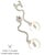 Traditional Diamond South Sea Pearl Earrings 14k White Gold Certified For Sale - Image 3 of 4