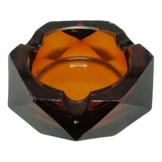 Polish Art Deco Ashtray from Zawiercie Glassworks, 1960s For Sale