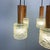 Mid-Century Modern 5-Light Cascade Lamp in Rosewood and Chrome with Textured Glass Shades, 1960s For Sale - Image 3 of 12