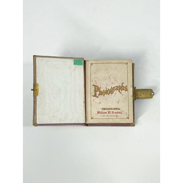 Antique Victorian carte de visite album, a type of photograph album popular in the mid-to-late 19th century. These albums...
