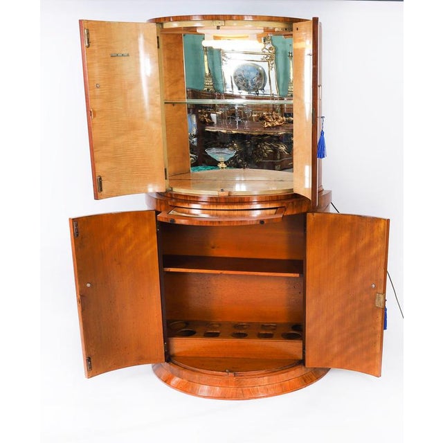 Antique Art Deco Burr Walnut Cocktail Cabinet from Hille, 1920s For Sale - Image 13 of 18
