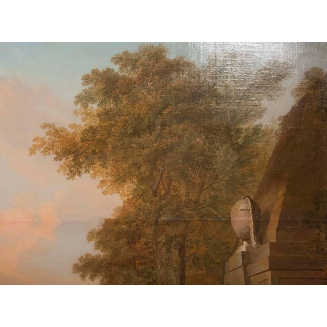 Monumental Framed Oil on Canvas Pastural Landscape For Sale In Boston - Image 6 of 7