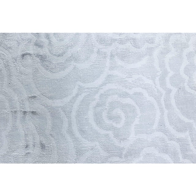 Modern Contemporary Handmade Camellia Rug in White Silk by Doris Leslie Blau For Sale - Image 3 of 6