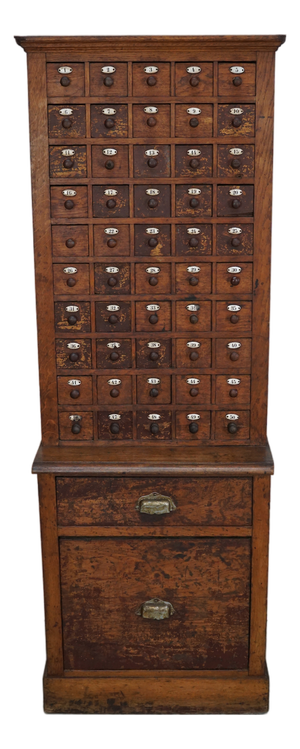 French Jewelers Cabinet in Oak