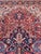 Antique Persian Heriz Carpet Handmade Wool Oriental Rug, Rusty/Red Field, Navy For Sale - Image 10 of 18