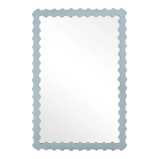Fleur Home Audubon Bamboo Rectangle Mirror in Parma Gray, 36x48 For Sale