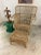Vintage Rattan Club Chair and Ottoman For Sale - Image 4 of 10