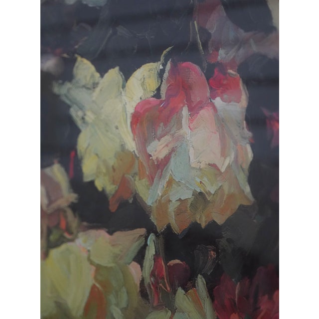 Drawing/Sketching Materials Stunning Framed Still Life Flowers Decorative Artwork For Sale - Image 7 of 11