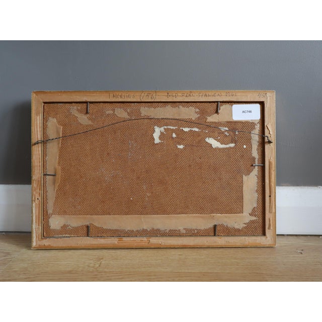 1946 Mid-Century Modern 'Grove in Repose' Mini Abstract Landscape Oil Painting by Swedish Artist Ivar Morsing (1919-2009), Framed For Sale - Image 12 of 12