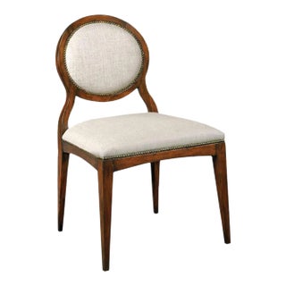 Ventura Oval Side Chair, Bordeaux Finish For Sale