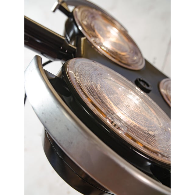2000 - 2009 Black Hospital 3-Way Floor Lamp on Wooden Tripod, 2000s For Sale - Image 5 of 18
