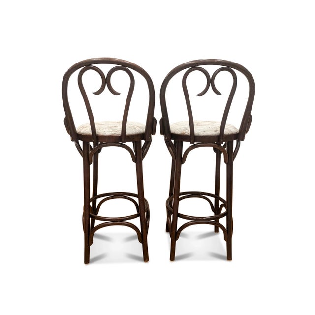 Thonet Thonet Bentwood Bar Stools For Sale - Image 4 of 11