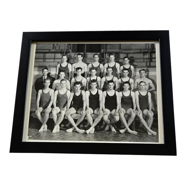 Antique Photograph: University of Minnesota Men's Swimming Team 1941-1942 For Sale