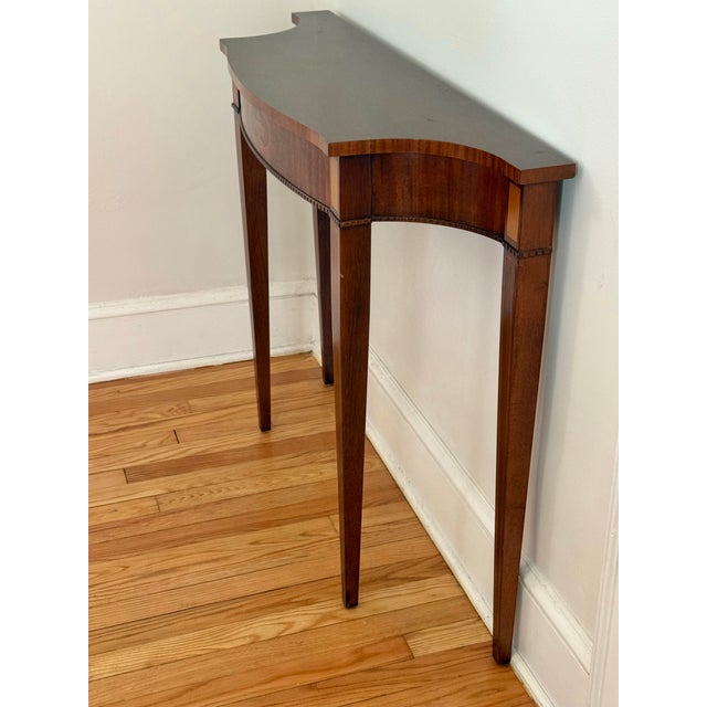 Vintage Federal Style Inlay Console Table For Sale - Image 6 of 11