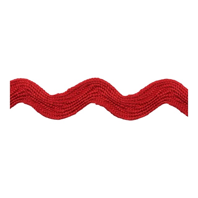 Sample - Schumacher Ric Rac Tape Large Tape in Rosso For Sale