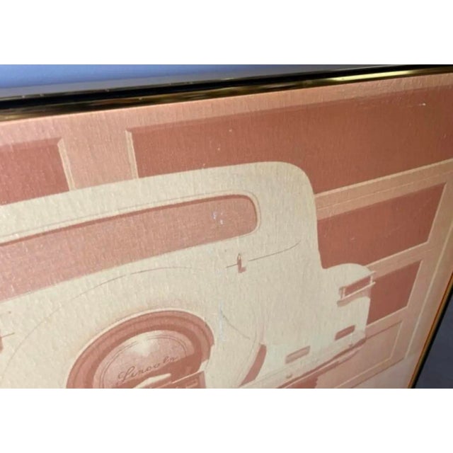 Beige Robert D. H. Bidner, (American 1930 - 1983) Chromograph Lincoln Car for Greg Copeland Originals For Sale - Image 8 of 10