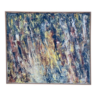 Louise Odes Neaderland Abstract Oil Painting, 1968 For Sale