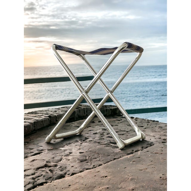 Vintage Folding Stools, Denmark, 1970s, Set of 2 For Sale - Image 6 of 7