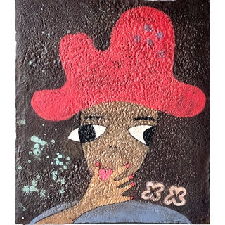 Elvira VI, Painting on Metal For Sale