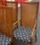 Nice set of mid century style Drexel heritage dining chairs with cane back and parsons legs. Upholstered seats unscrew...