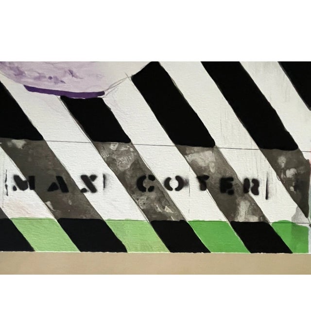Neoclassical Late 20th Century Max Coyer "Single Iris" 1988 Signed Printer's Proof PP 2/6 Large 30x22 For Sale - Image 3 of 8
