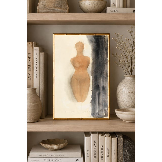 Auguste Rodin 1900s Origin of the Greek Vase Vintage Nude Figure Art Print by Auguste Rodin - 20" X 30" For Sale - Image 4 of 9