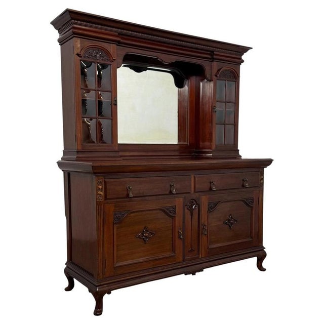 Antique Early 20th Century Arts and Crafts Mahogany Sideboard For Sale - Image 6 of 13