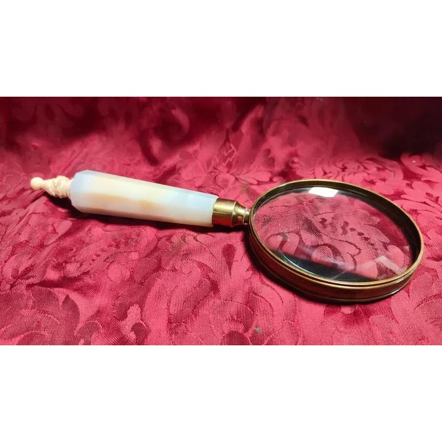 Agate Magnifying Glass, 1950 For Sale - Image 11 of 13