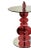 Modern Abacus Glass Tea Table by the Drawing Room Atl in Finish Venetian Red - Size: Tall / Gueridon - Modern Sofa Table in Colorful Red Glass For Sale - Image 3 of 4