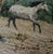 Late 20th Century Vintage Signed Tapestry Footstool With Running Horses For Sale - Image 5 of 10