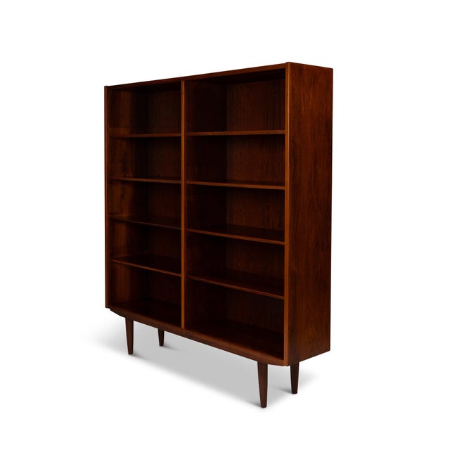 Vintage Danish Mid Century Rosewood Bookcases Pair For Sale - Image 4 of 12