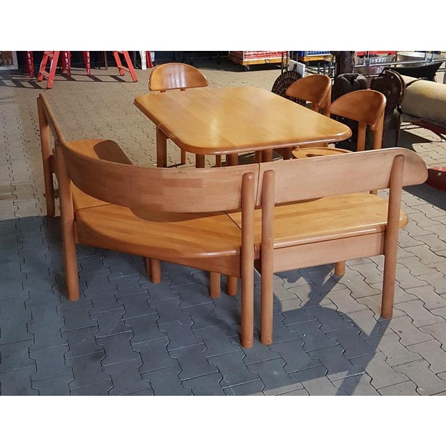 Brown Table, Chairs and Corner Bench from Ansager, Set of 5 For Sale - Image 8 of 13