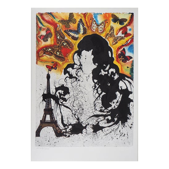 Salvador Dalí, Paris, SNCF Butterfly Suite, Original Lithograph For Sale
