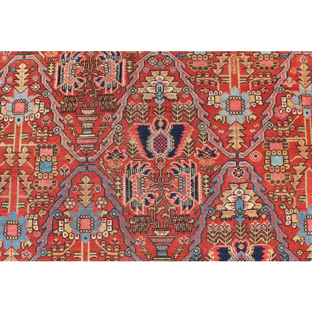 Antique 19th Century Persian Malayer Rug in All Over Geometric Design 7'6 X 11'2 For Sale In Atlanta - Image 6 of 9