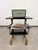 1970s Hungarian Postmodern Brass and Smoked Glass Rolling Hi-Fi Media Stand, 1970s For Sale - Image 5 of 13