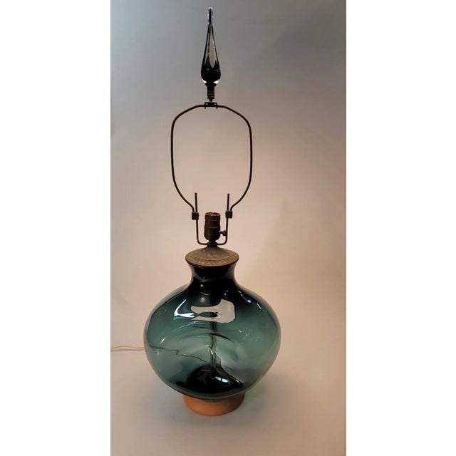 Blenko 1950's Mid Century Blenko Lamp For Sale - Image 4 of 13