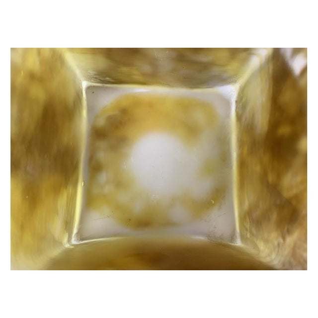 Organic Mid Century Slag Glass Vessel For Sale - Image 9 of 11