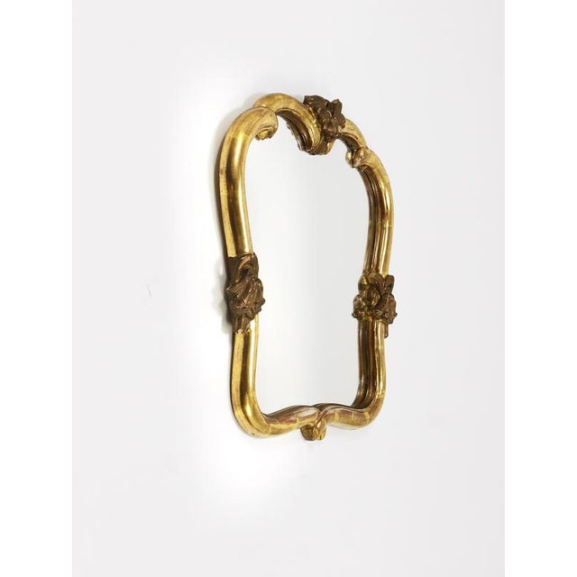 Art Nouveau Handcarved Giltwood Wall Mirror by Max Welz, 1930s For Sale - Image 3 of 18