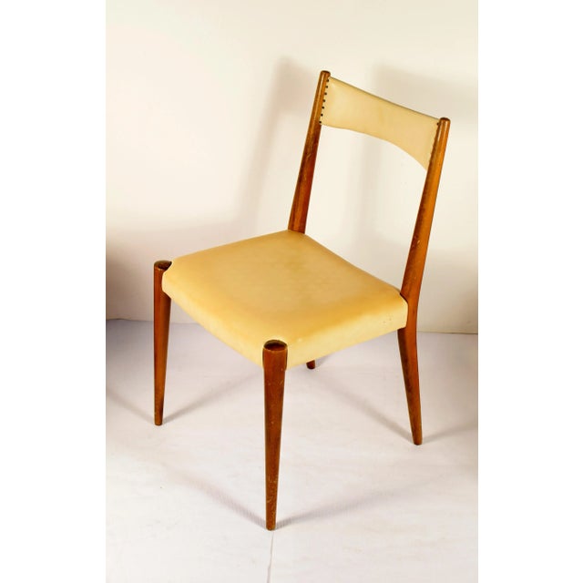 Mid-Century Modern Beech Dining Chairs by Anna-Lülja Praun for Wiesner-Hager, Austria, 1953, Set of 4 For Sale - Image 6 of 7