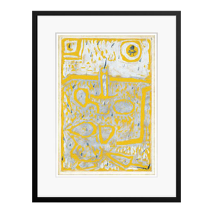 Paul Klee 'Candlestick' Archival Pigment Print Framed in Black Reproduction