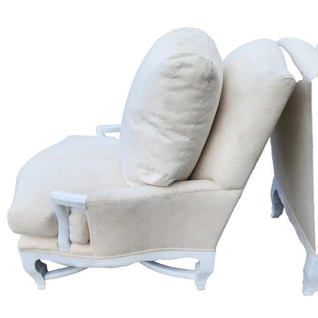 A. Rudin 1990s A. Rudin Palm Beach Regency Lounge Chairs Pair For Sale - Image 4 of 16