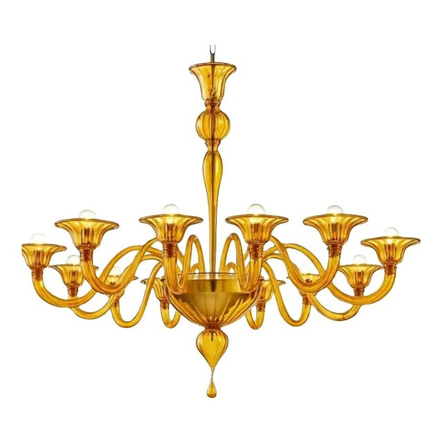 Italian Modern Rigadin Murano Glass Chandelier by Simoeng For Sale - Image 6 of 6