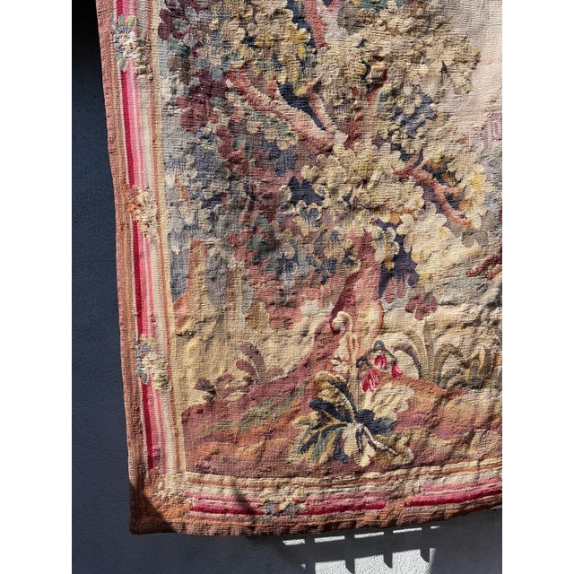 19th-Century French Tapestry With Dog and Duck Scene For Sale In Los Angeles - Image 6 of 14