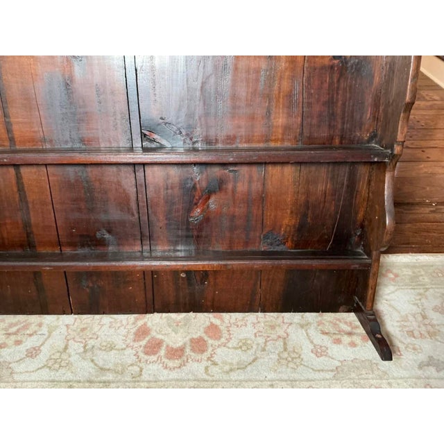 Antique English Oak Welsh Dresser Cupboard Storage Cabinet For Sale - Image 4 of 18