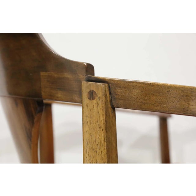Mid 20th Century Mid 20th Century Attributed Edward Wormley for Dunbar Horseshoe Dining Chairs (Model 935) For Sale - Image 5 of 8