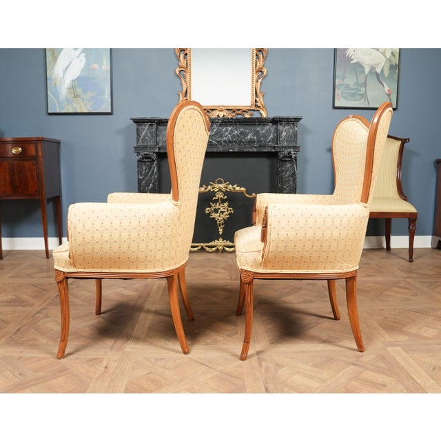 Pair of Vintage Fireside Chairs For Sale - Image 13 of 18