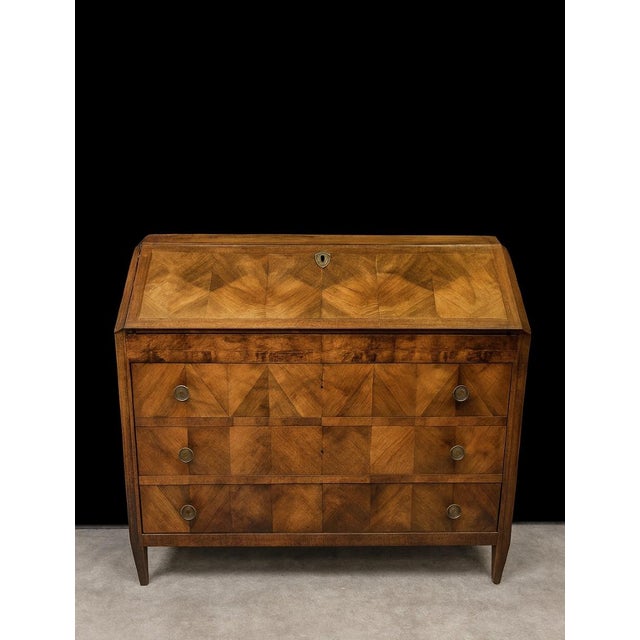 Louis XVI Walnut Writing Desk For Sale - Image 9 of 9